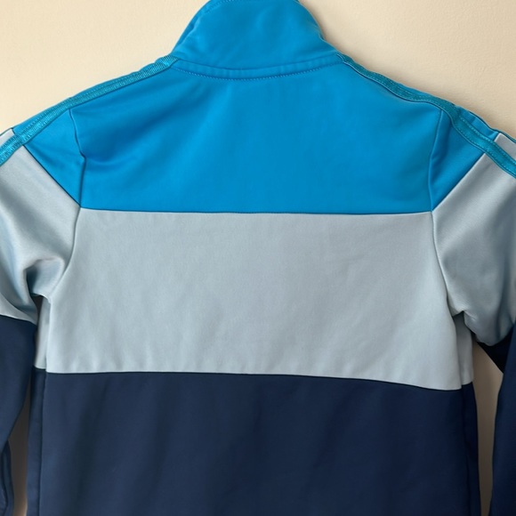 Adidas Blue Striped Track Jacket Boys Size 5 - Picture 10 of 10